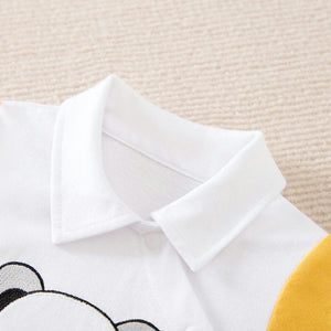 Kuala In A Pocket Yellow White Cotton Romper 3 - Minitaq baby kids clothes dress