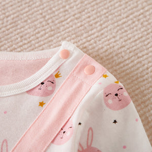 Pink Bunny Dungaree Style Romper 4 - Minitaq baby kids clothes dress