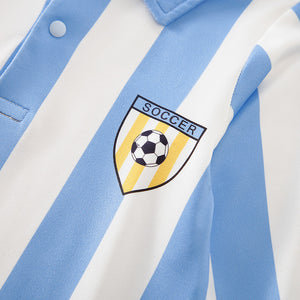 Blue Football Sports Style Baby Romper 4 - Minitaq baby kids clothes dress