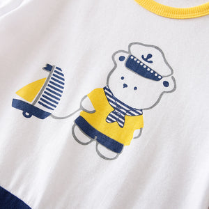 Sailer Bear Casual Baby Romper 3 - Minitaq baby kids clothes dress