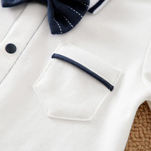 Smart Line Baby Romper With Bow Tie 4 - Minitaq baby kids clothes dress