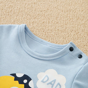 Dino Hatch Blue Style Romper 4 - Minitaq baby kids clothes dress