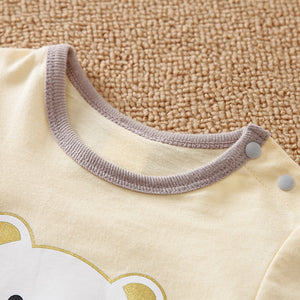 Love Dad Cute Bear Gray Romper 4 - Minitaq baby kids clothes dress
