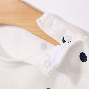 Dashing Blue Dots Summer Baby Romper 4 - Minitaq baby kids clothes dress