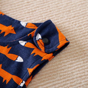 Modern Fox Cartoon Baby Romper 4 - Minitaq baby kids clothes dress