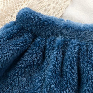 Cozy Blue Winter Sherpa Tracksuit 2pcs Set - Minitaq baby kids clothes dress