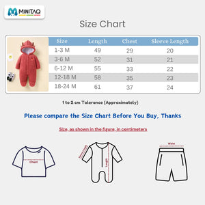 Orangy Red Cute Winter Baby Romper 3 - Minitaq baby kids clothes dress