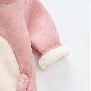 Rabbit Face Zipper Winter Hoodie - Minitaq baby kids clothes dress