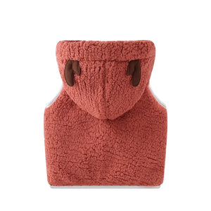 Orange Red Sleeveless Baby Jacket 3 - Minitaq baby kids clothes dress