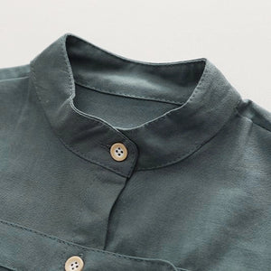 Stylish Blue Strap Shirt N Rust Pocket Shorts - Minitaq baby kids clothes dress