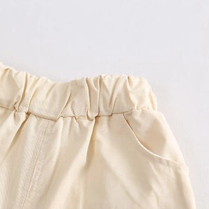 Trendy Pink Lines Shirt With Cotton Shorts 2pc Set 4 - Minitaq baby kids clothes dress