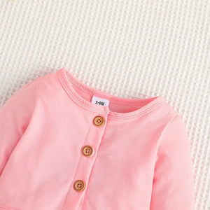 Sweet Elephant Baby Girl Dress With Pink Top 2pc Set 4 - Minitaq baby kids clothes dress