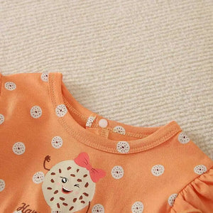 Orange Casual Baby Girl Onesie 4 - Minitaq baby kids clothes dress