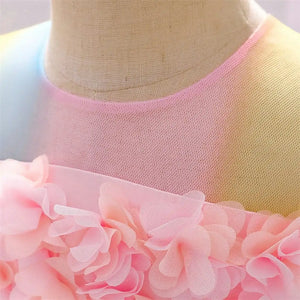Colorful Rainbow Party Frock Dress For Kids 4 - Minitaq baby kids clothes dress