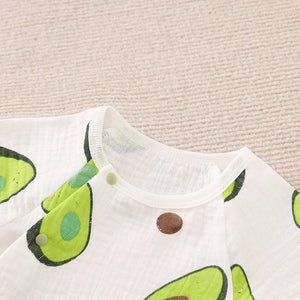 The Avocado Rain Summer Gauze Cotton Baby Romper 3 - Minitaq baby kids clothes dress