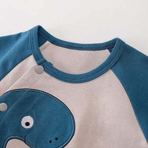 Dinosaur Stylish Baby Cotton Romper 6 - Minitaq baby kids clothes dress