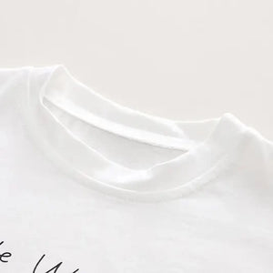 Dino Cartoon White Tee Shirt N Green Shorts Set - Minitaq baby kids clothes dress