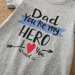 Hero Dad Gray Cotton Baby Romper 4 - Minitaq baby kids clothes dress