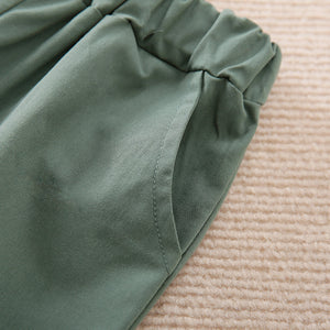 Army Green Kids Casual Pants 4 - Minitaq baby kids clothes dress