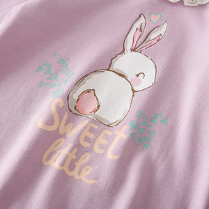 Sweet Little Bunny Purple Baby Romper 5 - Minitaq baby kids clothes dress