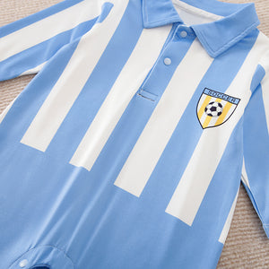 Blue Football Sports Style Baby Romper 5 - Minitaq baby kids clothes dress