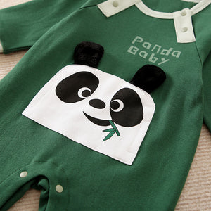 Baby Panda Green Baby Romper 5 - Minitaq baby kids clothes dress
