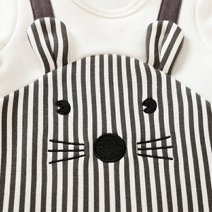 Modern Stylish White And Black Winter Fleece Romper 4 - Minitaq baby kids clothes dress