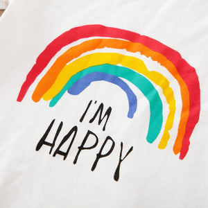 Happy Rainbow Cotton Baby Romper With Cap 6 - Minitaq baby kids clothes dress