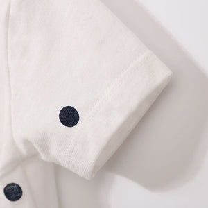 Dashing Blue Dots Summer Baby Romper 5 - Minitaq baby kids clothes dress