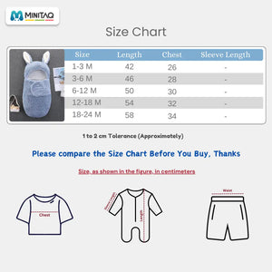Light Blue Rabbit Style Winter Swaddle 46 - Minitaq baby kids clothes dress