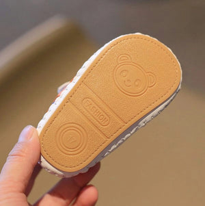 Comfy White Valcro Strap N Lace Kids Shoes 4 - Minitaq baby kids clothes dress