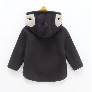Penguin Fleece Zipper Winter Hoodie - Minitaq baby kids clothes dress