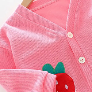 White Top With Pink Sweater And Jeans Trousers 3pc Set 5 - Minitaq baby kids clothes dress