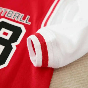 Basketball Red Sports Baby Romper 5 - Minitaq baby kids clothes dress