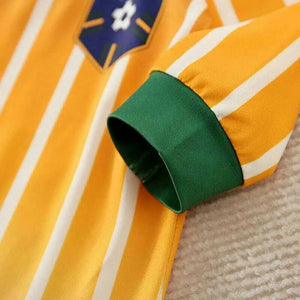 Football Sports Style Yellow Green Romper 6 - Minitaq baby kids clothes dress