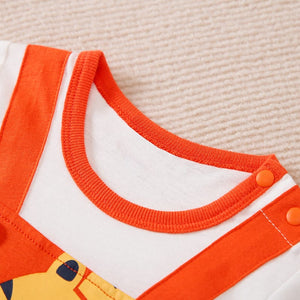 Cute Tiger Roar Orange Baby Romper 4 - Minitaq baby kids clothes dress