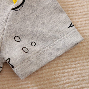 Moon N Back Gray Cotton Romper 4 - Minitaq baby kids clothes dress