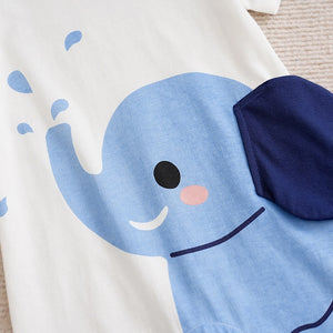 Playful Elephant Summer Baby Romper 4 - Minitaq baby kids clothes dress
