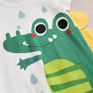 Cute Alligator Summer Half Sleeve Baby Romper 4 - Minitaq baby kids clothes dress