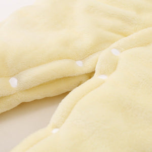 Cute Soft Yellow Winter Hooded Romper 3 - Minitaq baby kids clothes dress