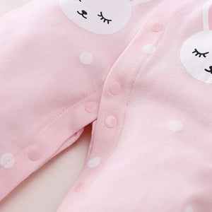 Baby Girl Cute Bunny Pink Romper 6 - Minitaq baby kids clothes dress