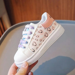 Elegant White Girls Kids Shoes With Doodle Pattern 5 - Minitaq baby kids clothes dress