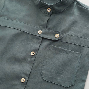 Stylish Blue Strap Shirt N Rust Pocket Shorts - Minitaq baby kids clothes dress