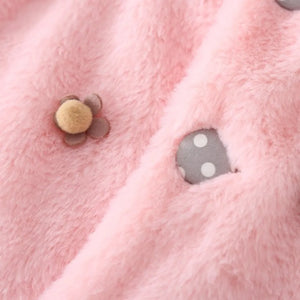 Soft Pink Hooded Baby Girl Winter Coat 4 - Minitaq baby kids clothes dress
