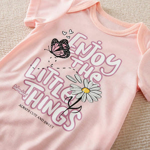 Little Things Cute Pink Baby Romper 7 - Minitaq baby kids clothes dress