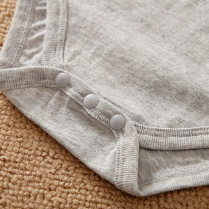 Paws Gray Cotton Summer Baby Onesie 5 - Minitaq baby kids clothes dress
