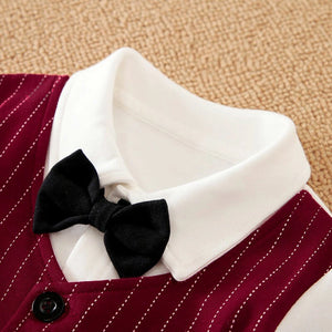 Smart Red Dress Cotton Romper 3 - Minitaq baby kids clothes dress