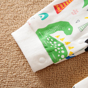 Dino Pattern Colorful Baby Romper 5 - Minitaq baby kids clothes dress