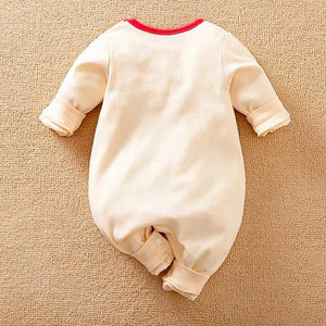 Sweet Strawberry Full Sleeve Baby Romper 6 - Minitaq baby kids clothes dress