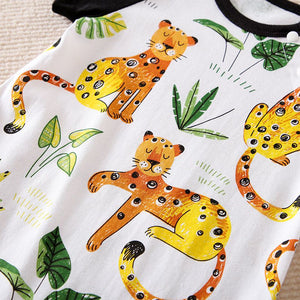 Jungle Cheetah Casual Baby Romper 5 - Minitaq baby kids clothes dress